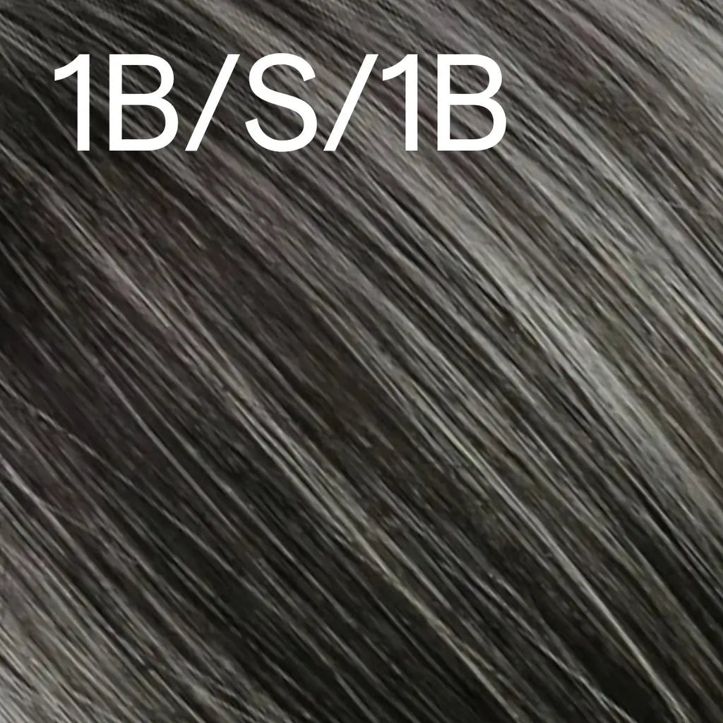 Virgin XO Invisible Weft with PU Hole Hair Extensions Balayage Highlights #1B/S/1B