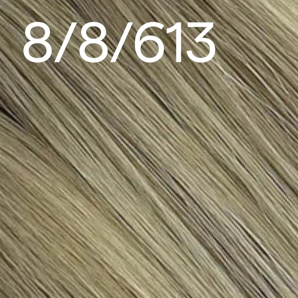 Virgin XO Invisible Weft with PU Hole Hair Extensions Balayage Blonde #8/8/613