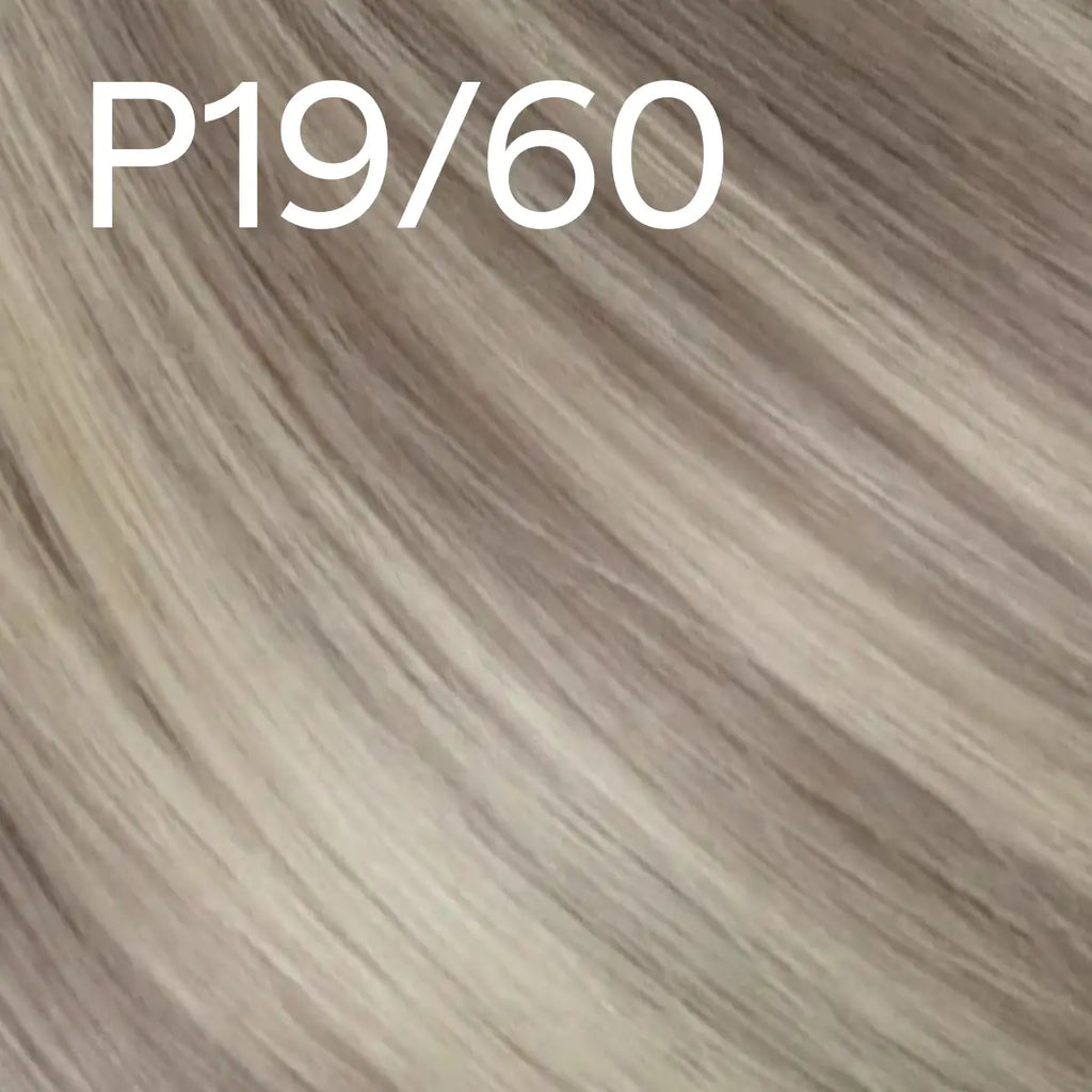 Virgin XO Invisible Weft with PU Hole Hair Extensions Blonde Highlights #P19/60