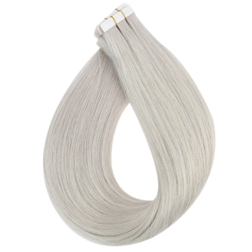 virgin tape in straight hair extensions