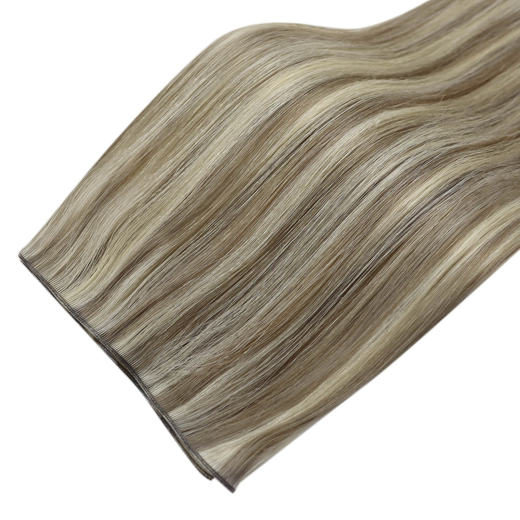 100% Virgin Human Highlights Blonde Virgin Genius Hair Weft Full Shine Genius Weft Hair Extensions hair bundle for thining hair