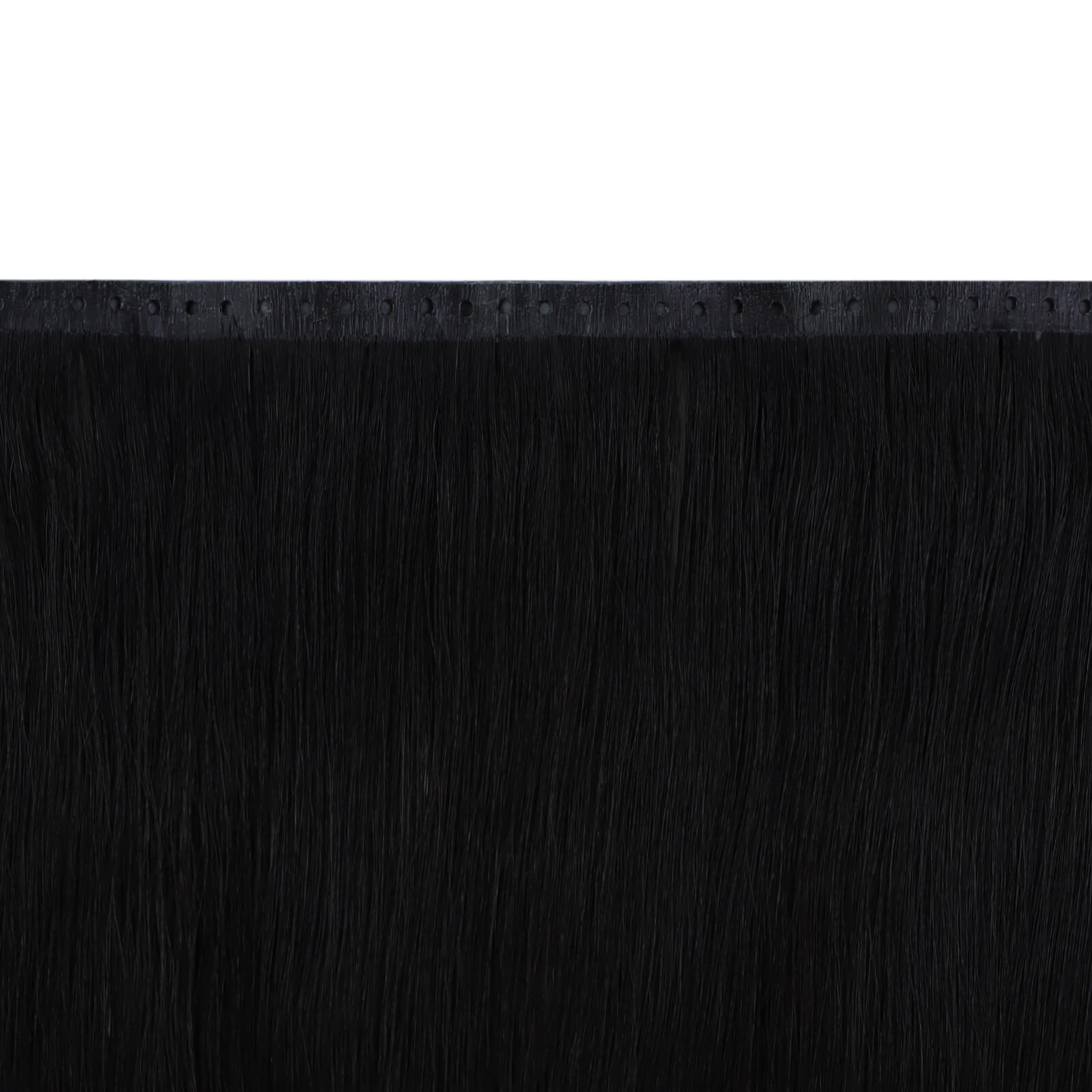 Fullshine, Jet Black, Real Hair Extensions, Double Layer, Invisible Weft, Seamless Fit, Long Hair, Comfortable, Bead Ring Installation, Natural Hair Growth