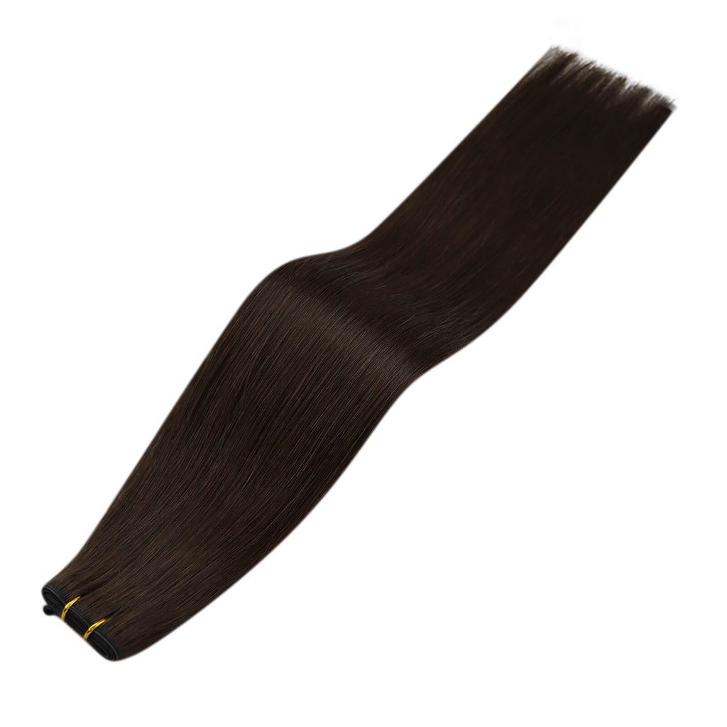 Fullshine Real Human Hair Extensions, Dark Brown Color, Seamless Weft, 22 Inches, Virgin Hair, Smooth Texture, Comfortable Fit, Non-Shedding, Long-lasting, High-Quality, Soft and Silky, Natural Look, Tangle-Free, Healthy Hair, Full Volume, Easy Installation, Lightweight