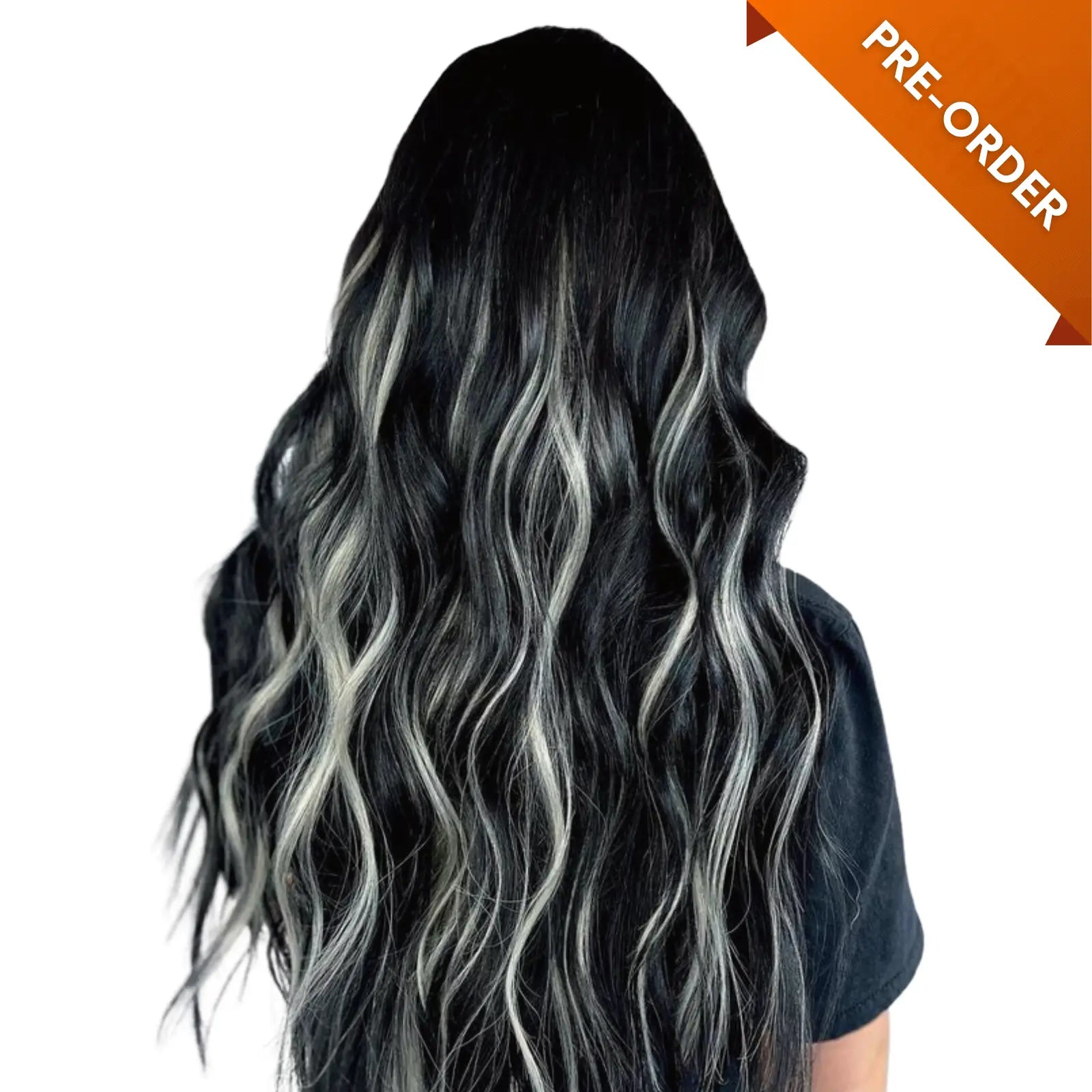 [Pre Order] Virgin XO Invisible Weft with PU Hole Hair Extensions Balayage Highlights #1B/S/1B