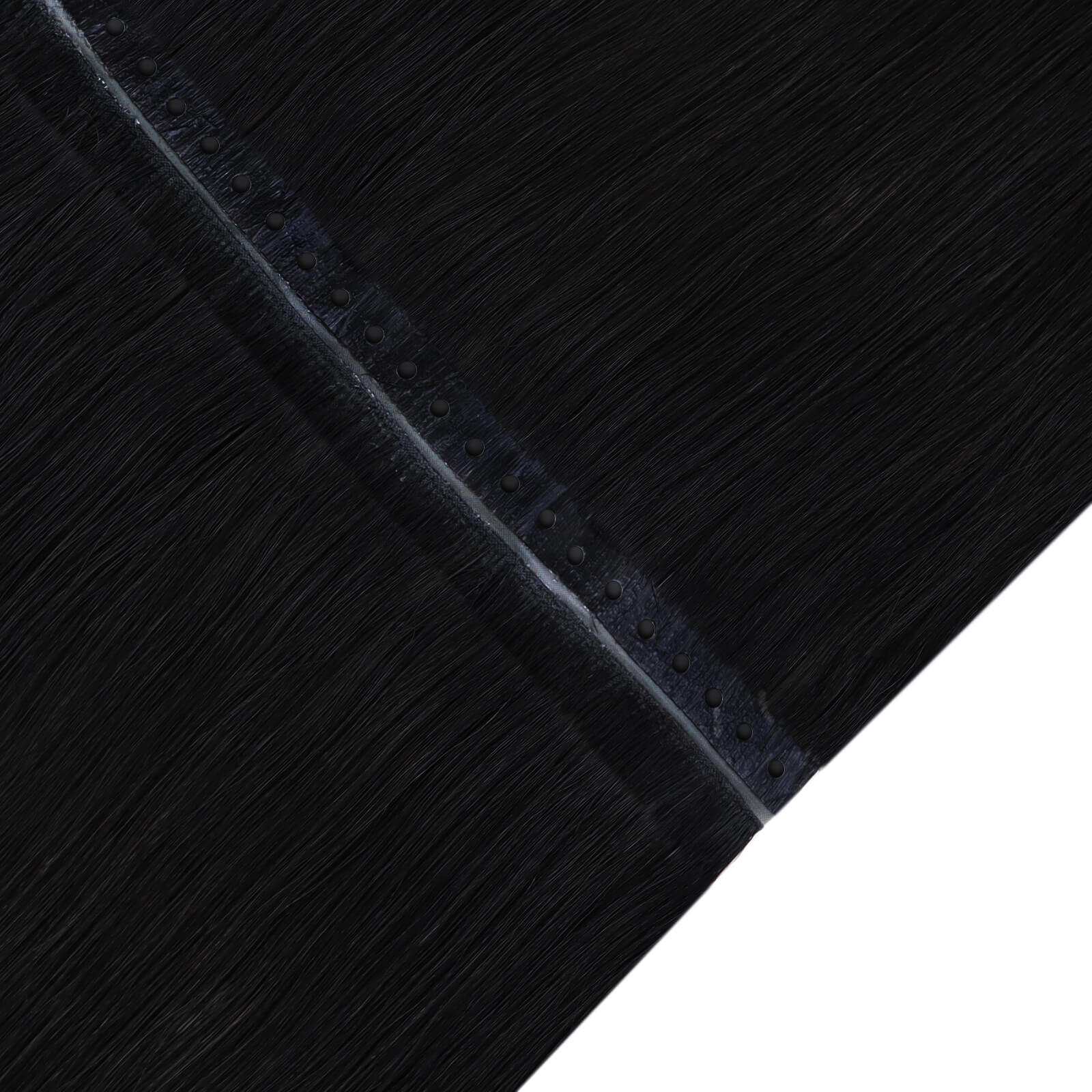 Jet Black, Real Hair, Invisible Weft, Fullshine, Double Layer, Hair Extensions, Comfort Fit, Natural Look, Bead Ring, Healthy Hair, Seamless Installation
