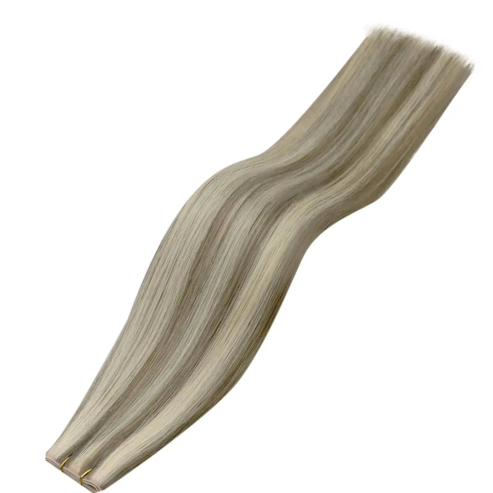 [Pre Order] Virgin XO Invisible Weft with PU Hole Hair Extensions Blonde Highlights #P8/60
