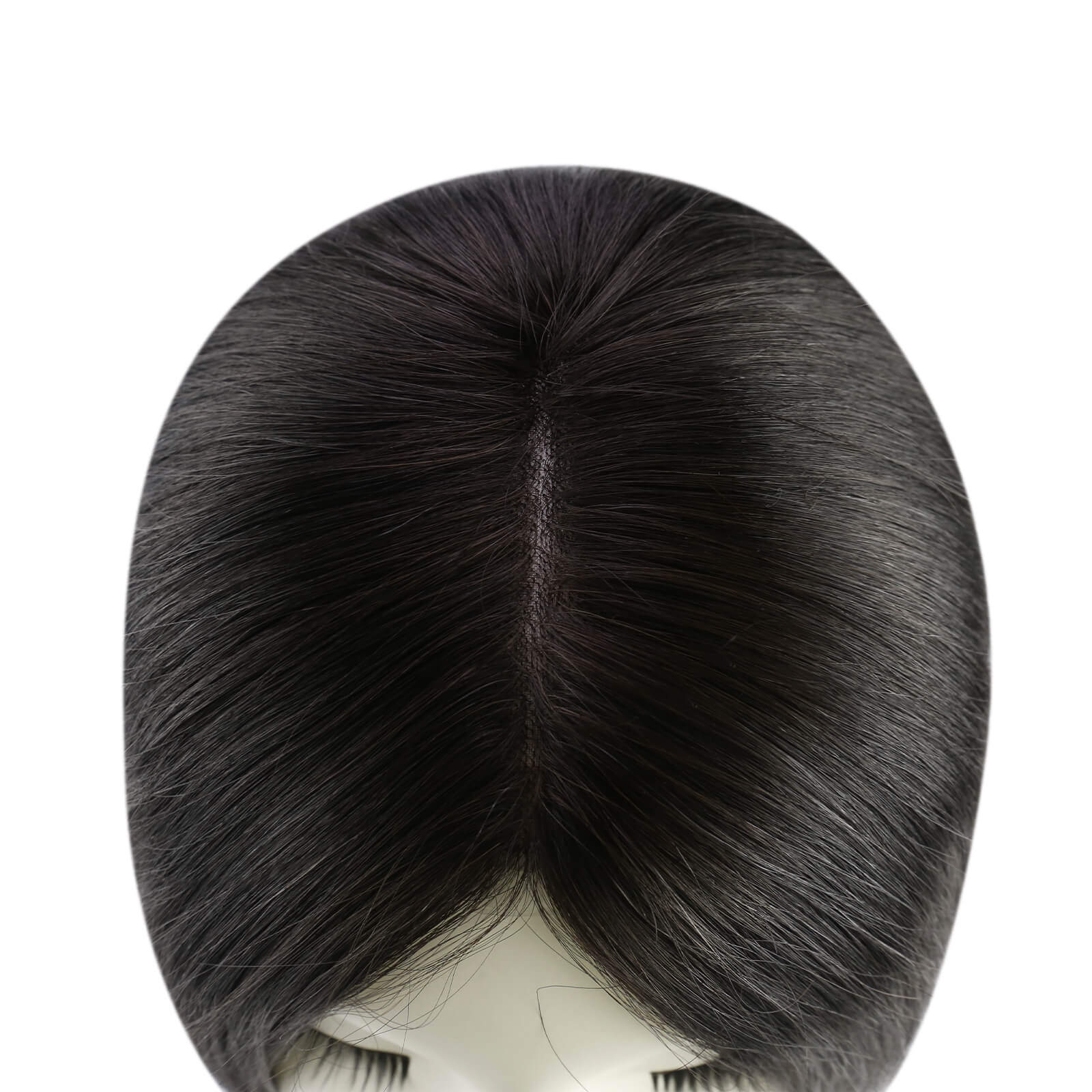 Fullshine Hair Topper tailored for women with thin hair, utilizing a mono base for a realistic scalp appearance and added confidence.