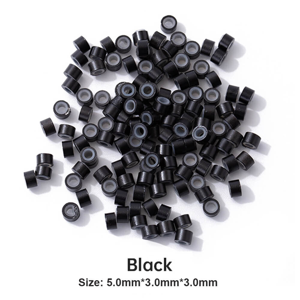 Full Shine Accessory Micro Ring Beads Black & Beige & Brown Color 200PCS/PACK (could only be shipped with hair)-Accessories-Full Shine