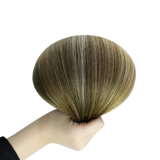 Virgin Genius Weft Hair Extensions Balayage Highlights #4/8/27/4