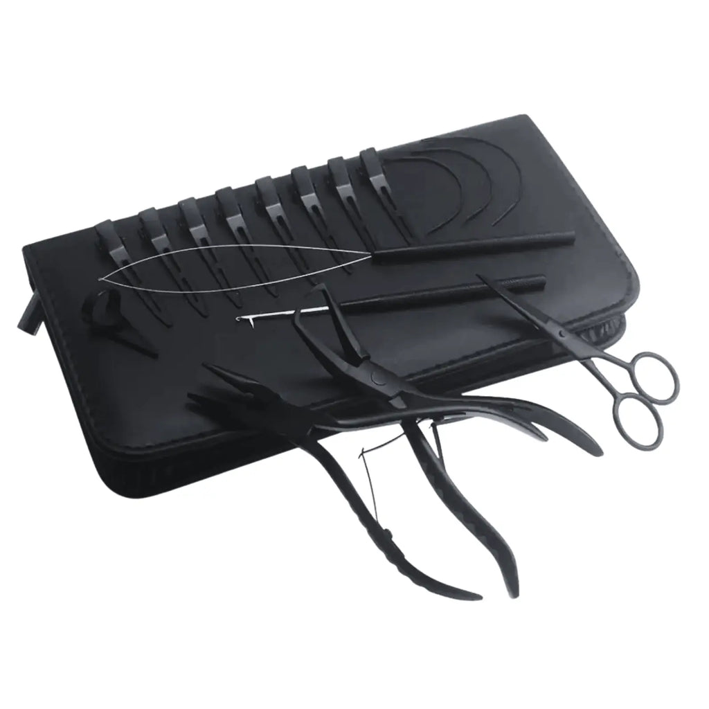 Professional Hair Extension Tool Kit – 17 Pieces