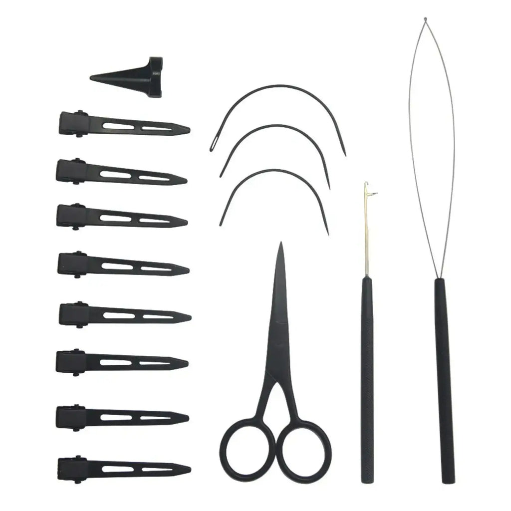 Professional Hair Extension Tool Kit – 17 Pieces