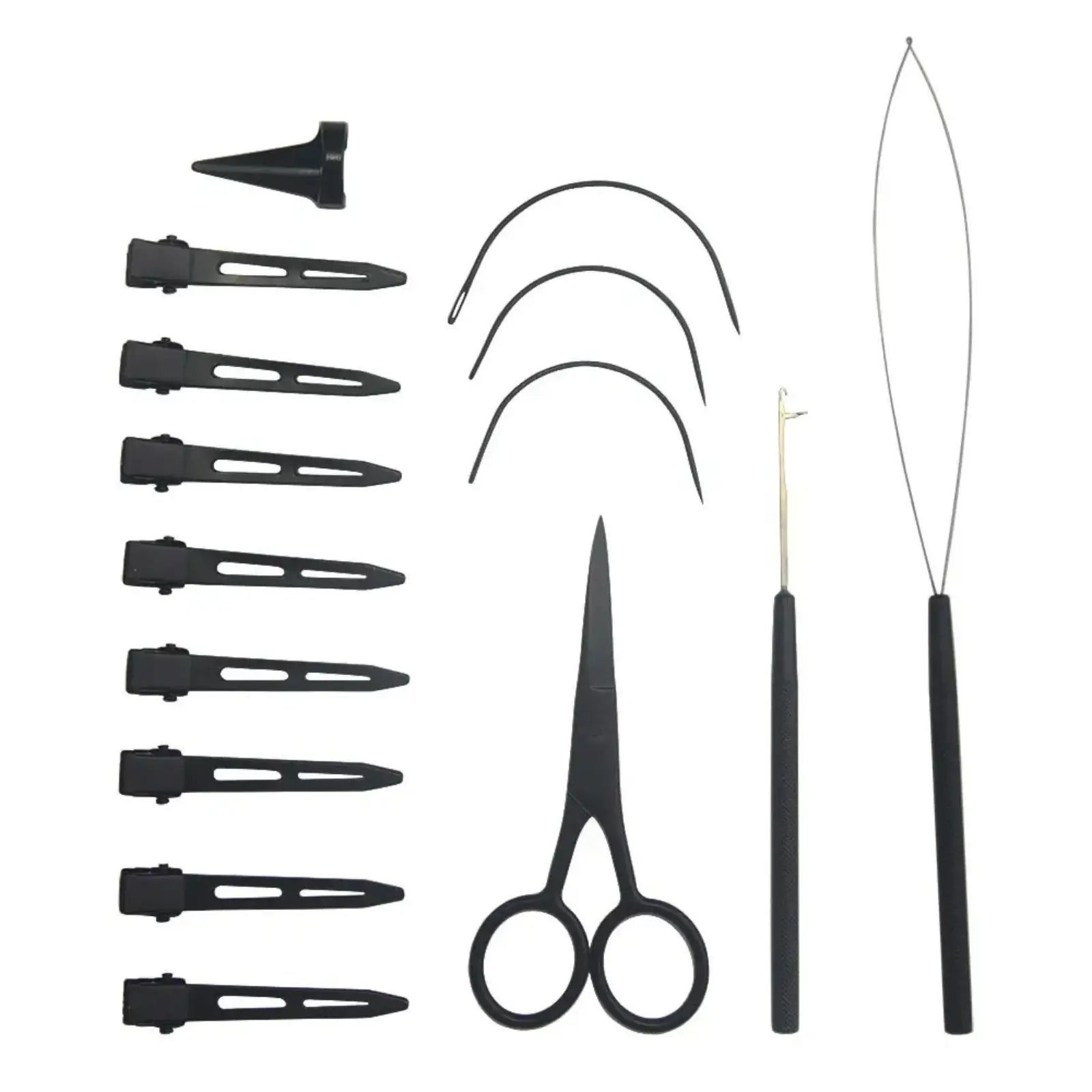 Professional Hair Extension Tool Kit – 17 Pieces