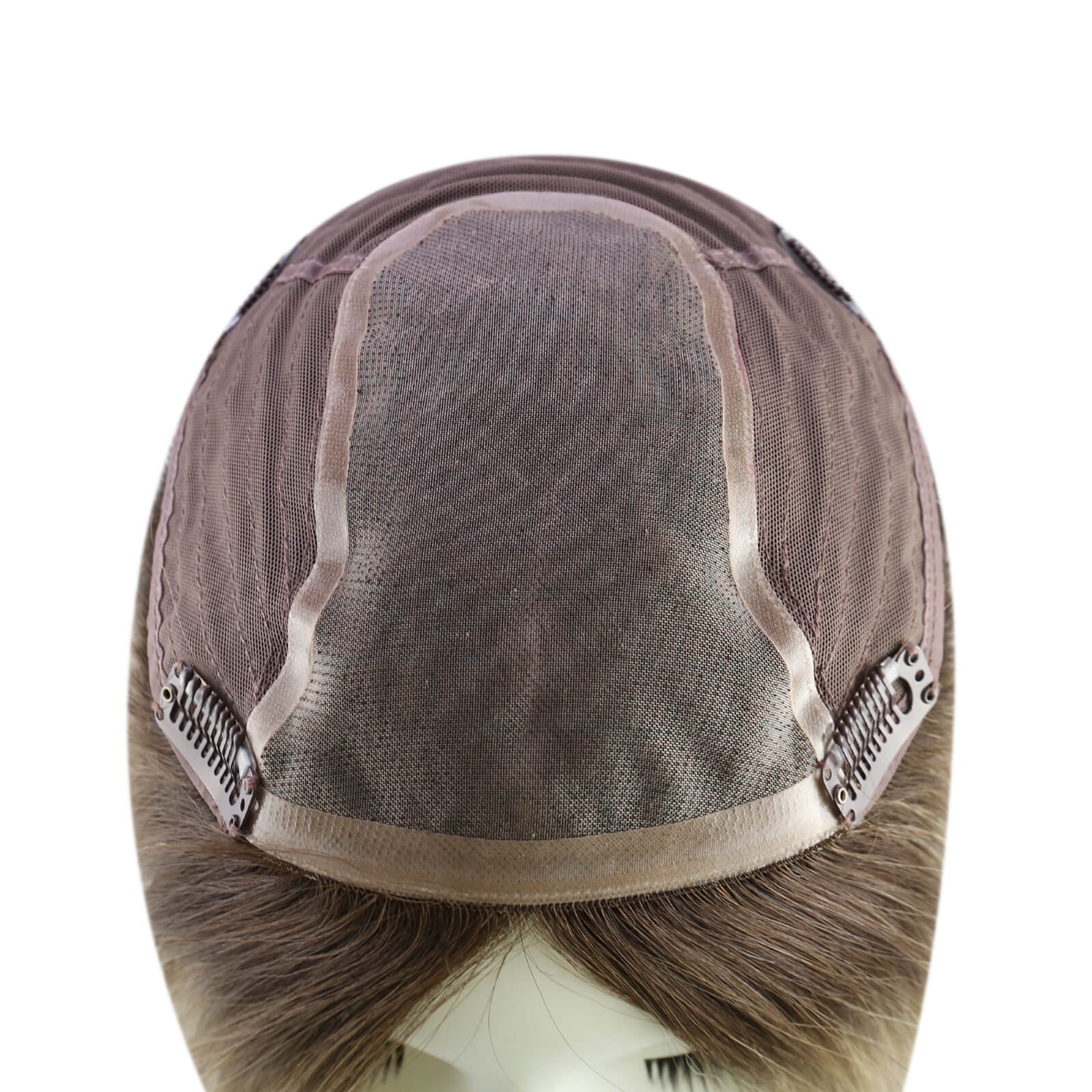 Virgin Human Hair Topper with a large base size of 6x7 inches, ensuring ample coverage and a comfortable fit for long-lasting wear.