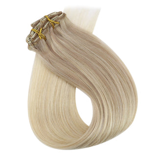 remy human hair extensions clip in