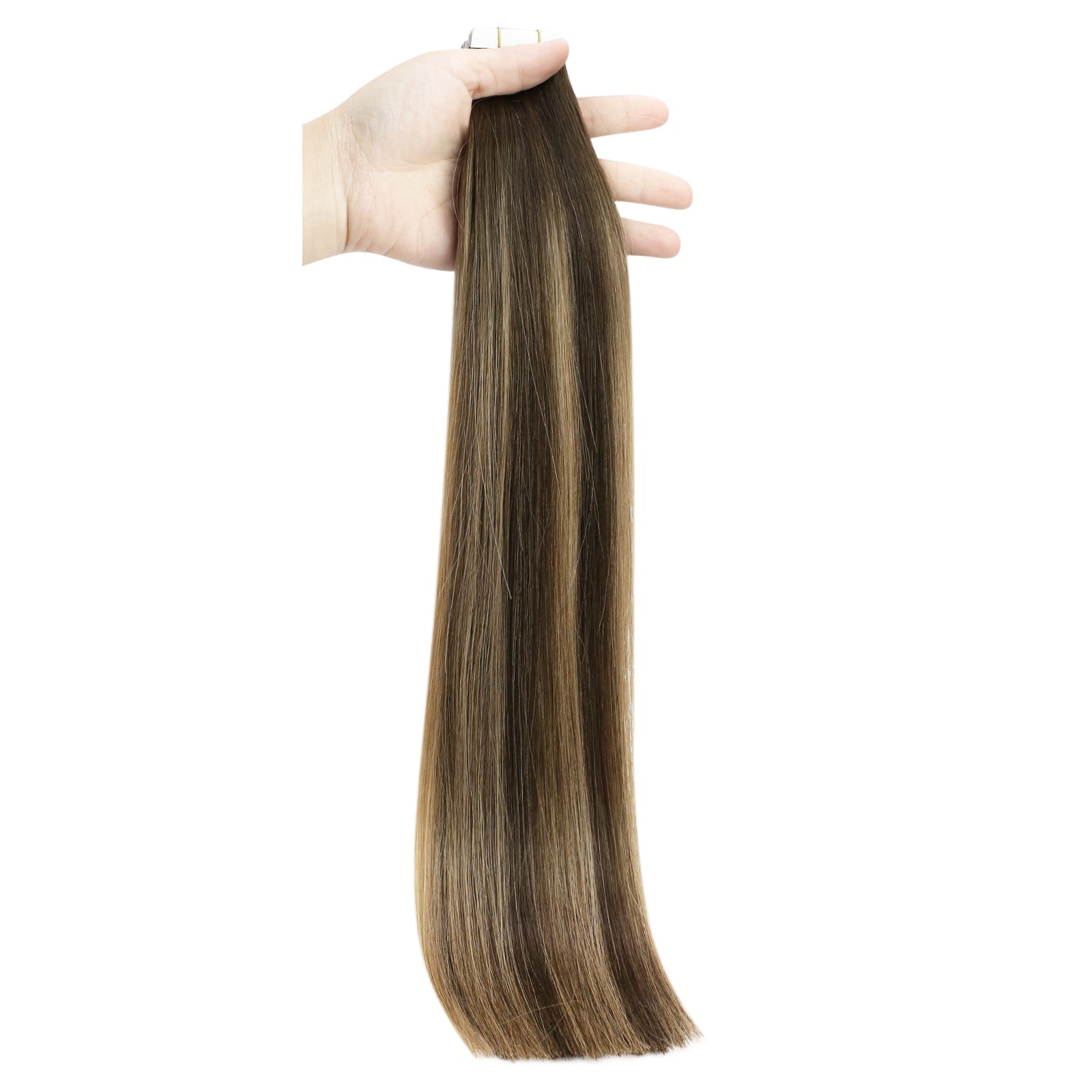 Full Shine Tape in Hair Extensions 100% Virgin Human Hair Balayage (#BM)