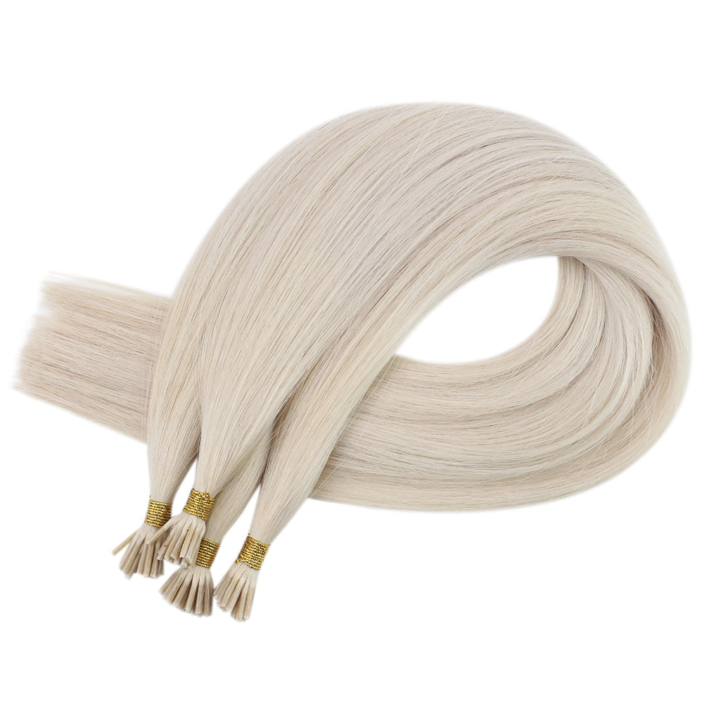 i tip extensions blonde virgin hair