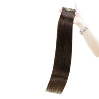 seamless clip in human hair extensions