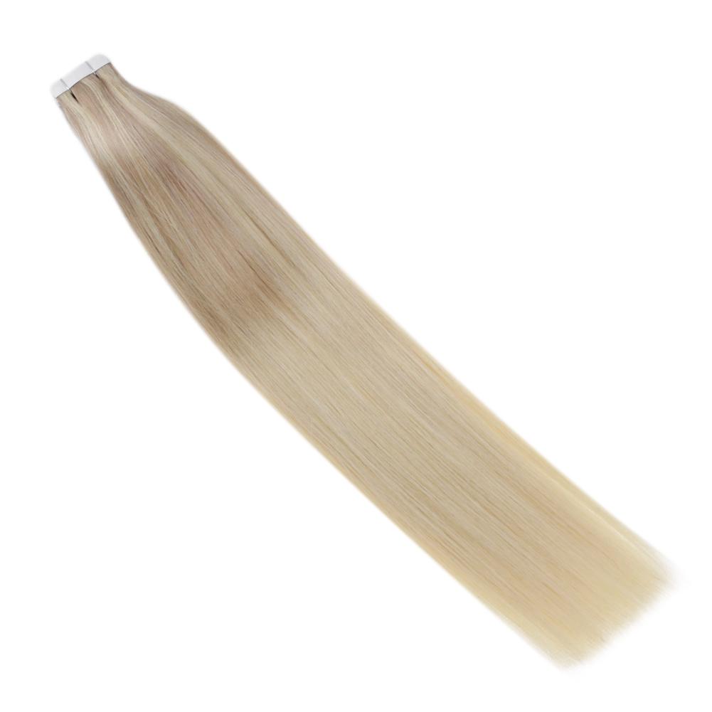 straight blonde human hair