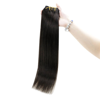 black extensions straight