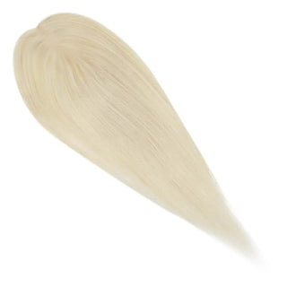 Full Shine Lace Wig Toppers 3*5 Inch Lace Base Hairpiece For Women Pure Color #60 Blonde