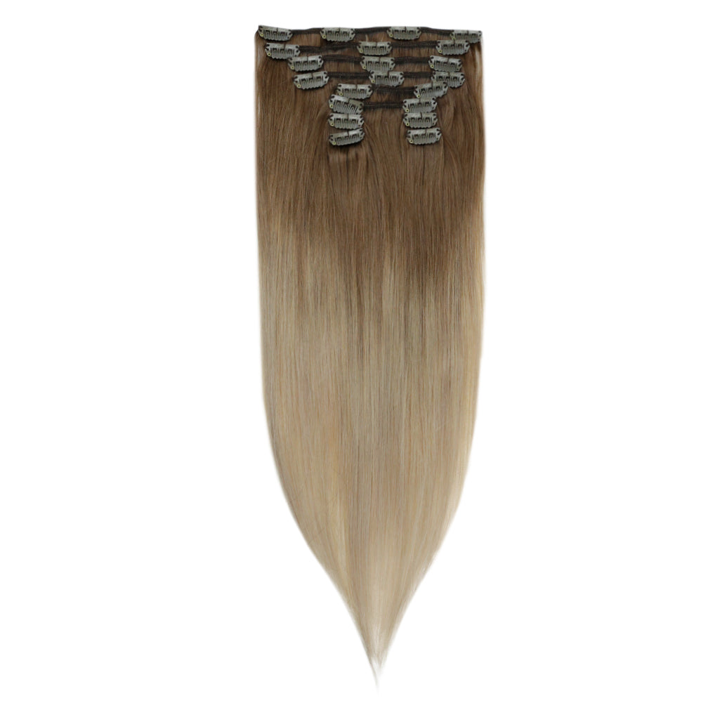 remy human hair extensions clip in