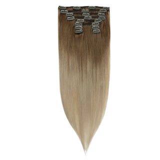 remy human hair extensions clip in