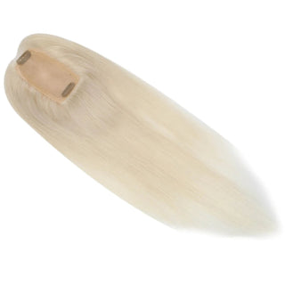 Full Shine Lace Wig Toppers 3*5 Inch Lace Base Hairpiece For Women Pure Color #60 Blonde