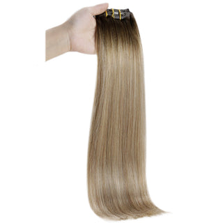 seamless hair extensions clip in