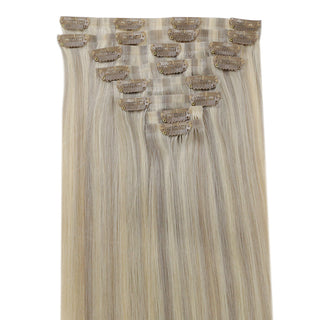 seamless remy human hair extensions clip in