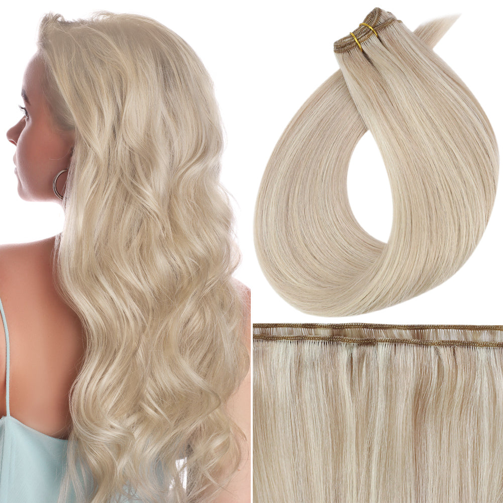 Full Shine Virgin Weft Brazilian 100% Human Hair Sew In Bundles Highlights (#P18/613)
