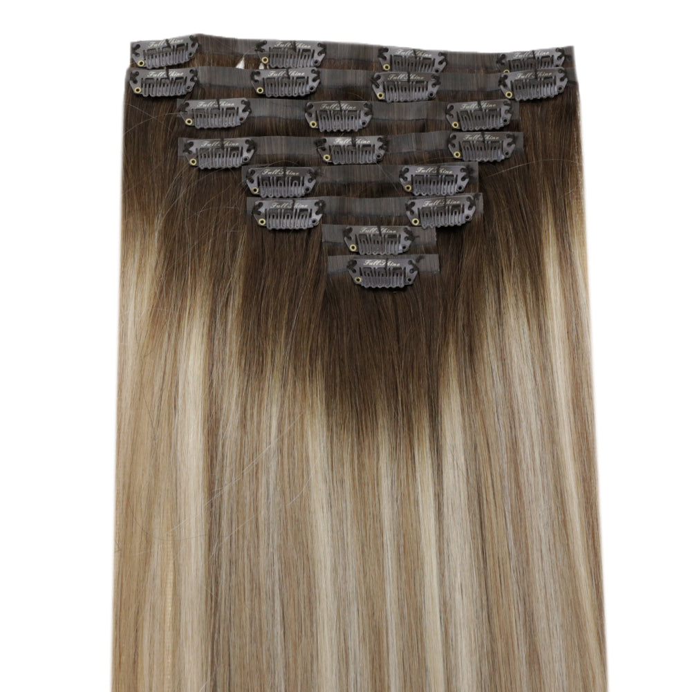 seamless human hair extensions clip in