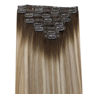seamless human hair extensions clip in