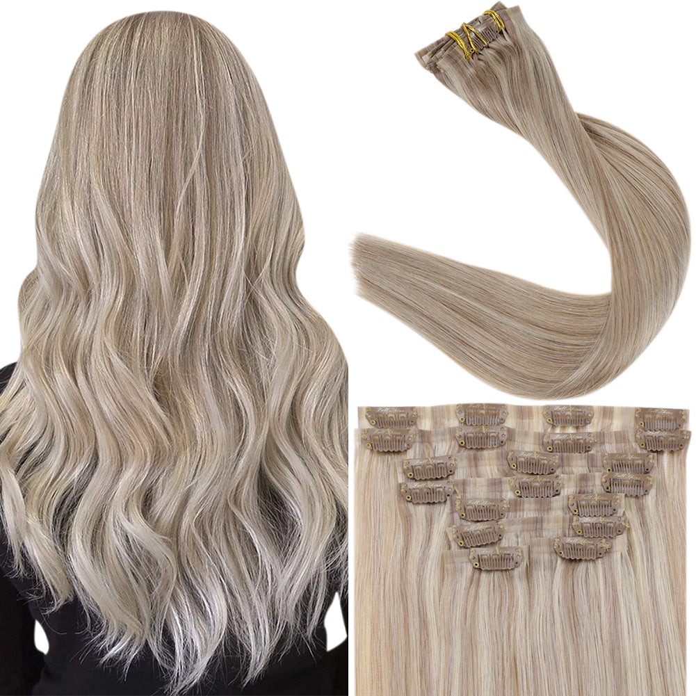 seamless remy hair extensions clip in