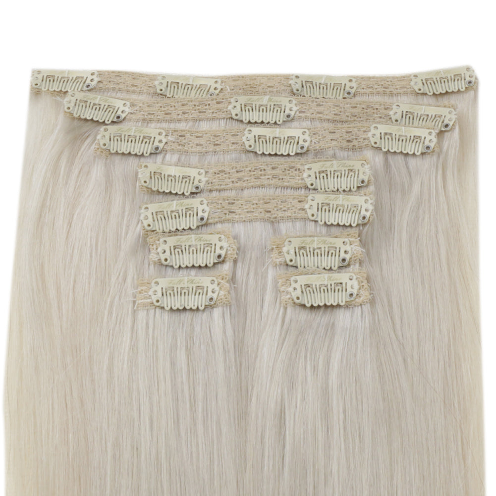 blonde clip in hair extensions