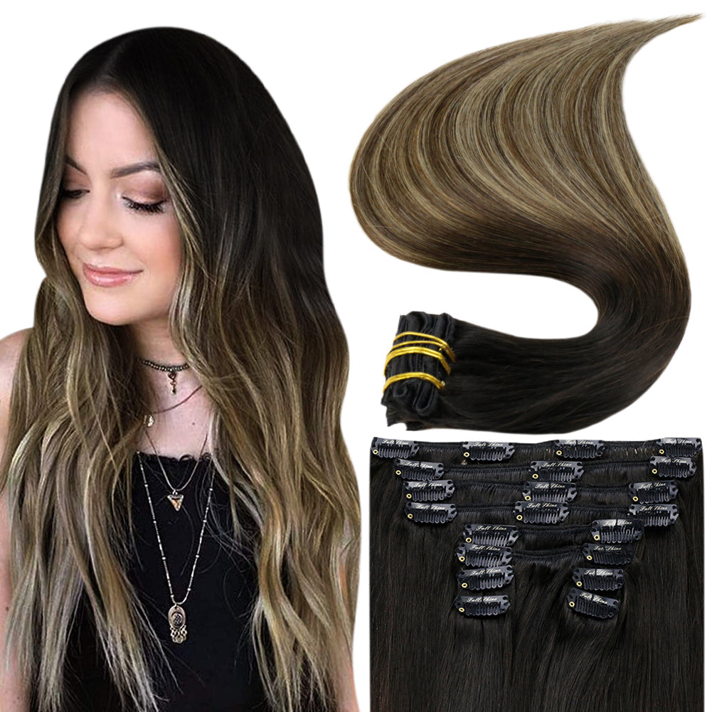 Clip in Hair Extensions Full Shine Professional