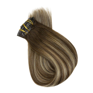 seamless clip in balayage extentions