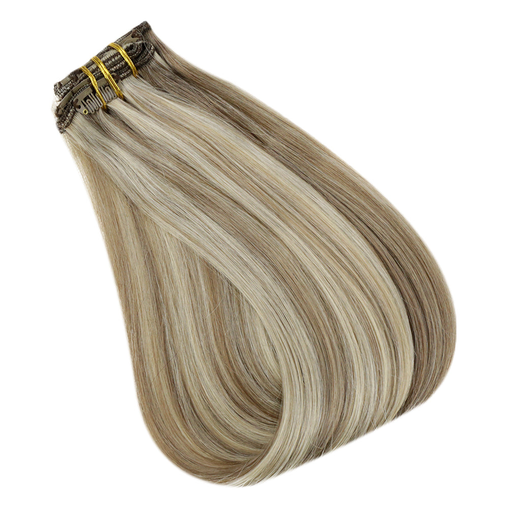 remy human hair extensions clip in