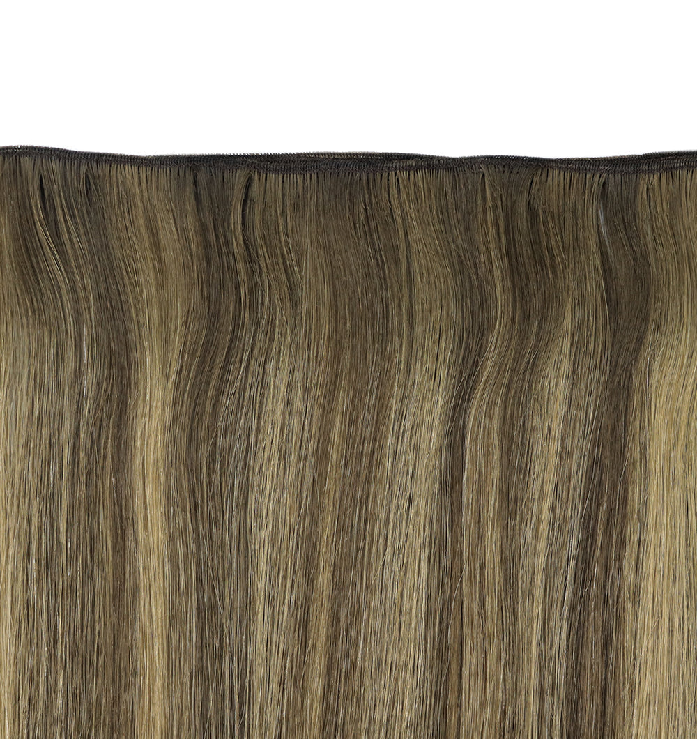 Full Shine Virgin Weft Brazilian 100% Human Hair Sew In Bundles Balayage Highlights (#BM)