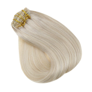 blonde clip on extensions