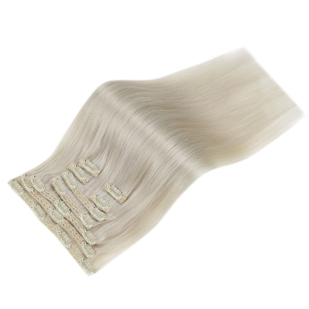 blonde clip on extensions