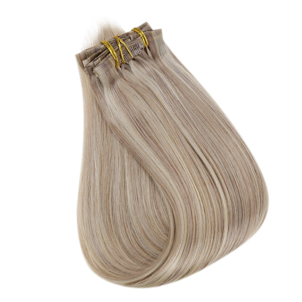 seamless remy hair extensions clip in