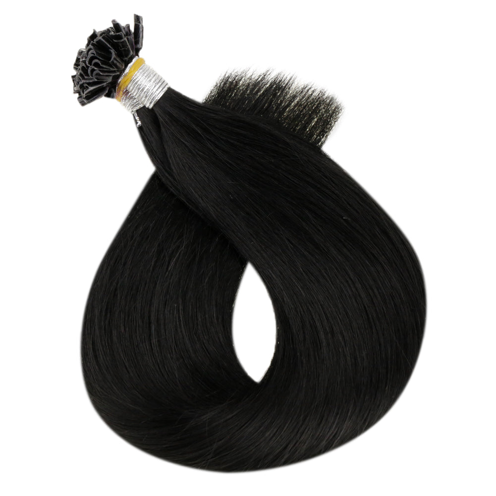 black fusion hair extensions human hair