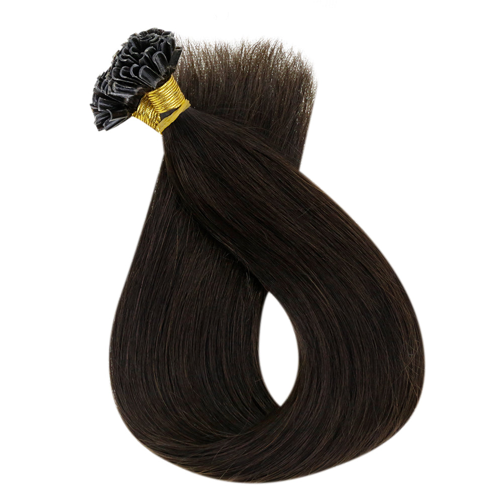 fusion human hair brown hair