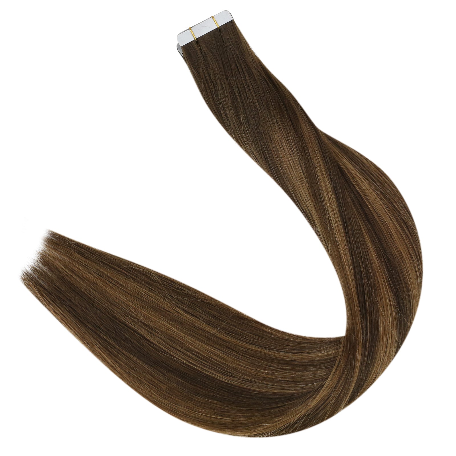 Full Shine Tape in Hair Extensions 100% Virgin Human Hair Balayage (#DU)