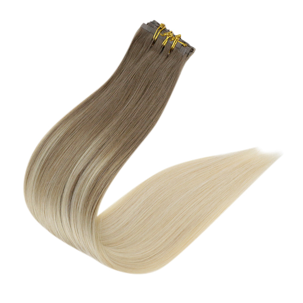 remy clip in human hair exstentions