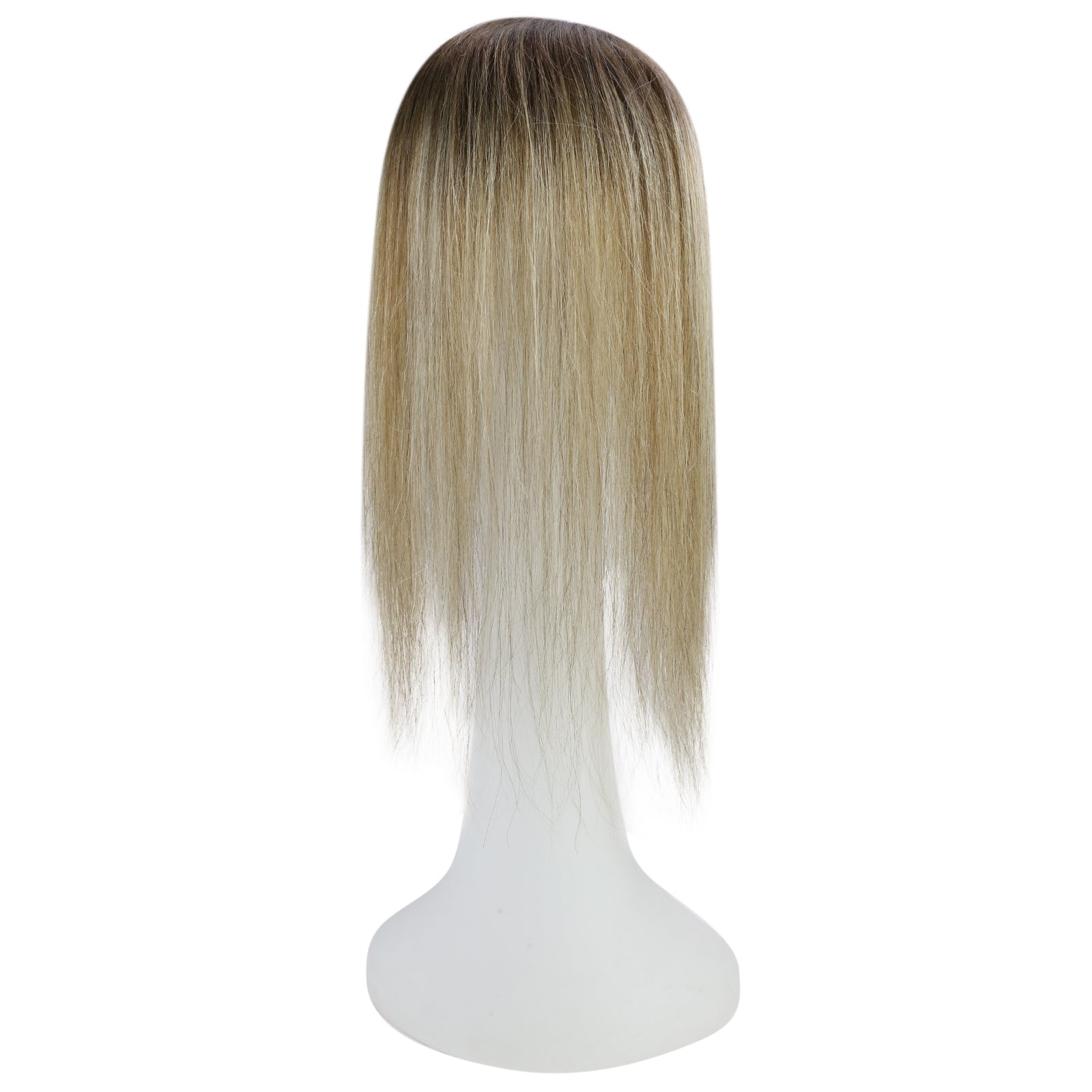 Full Shine Lace Human Hair Wig Toppers 13cm*13cm For Women Hair Loss Balayage #3/8/22