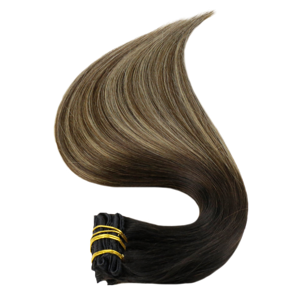 remy hair clip ins