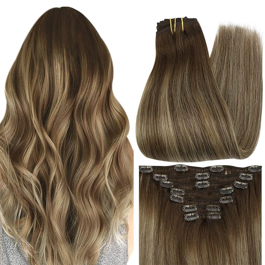 natural hair clip ins