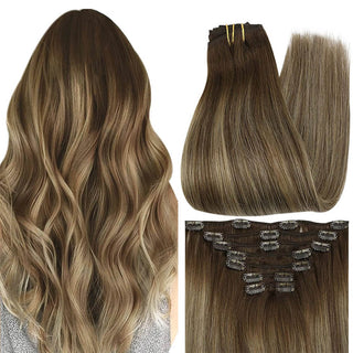 natural hair clip ins