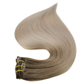 remy clip in balayage